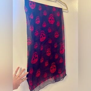 Alexander McQueen silk scarf 45”